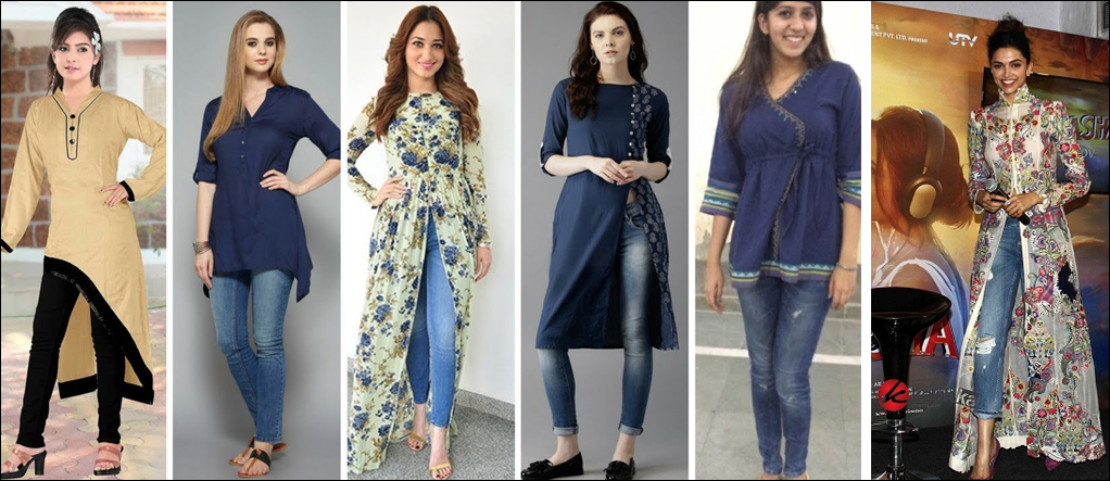 jeans and long kurta
