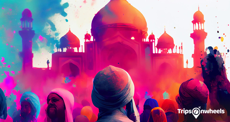 Holi in Agra, Uttar Pradesh - Tripsonwheel