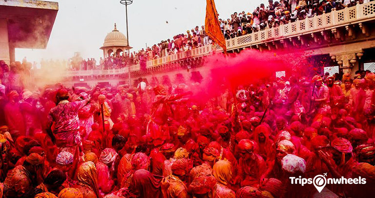 Holi in Mathura - Tripsonwheel