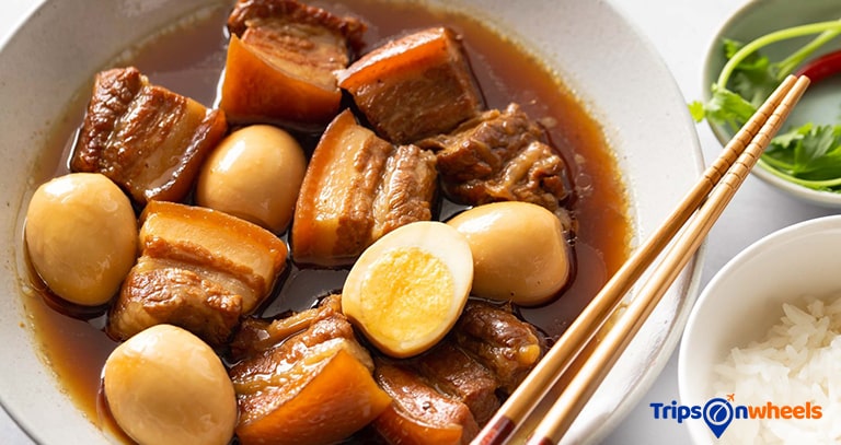 Vietnamese Pork Belly and Egg - Tripsonwheel
